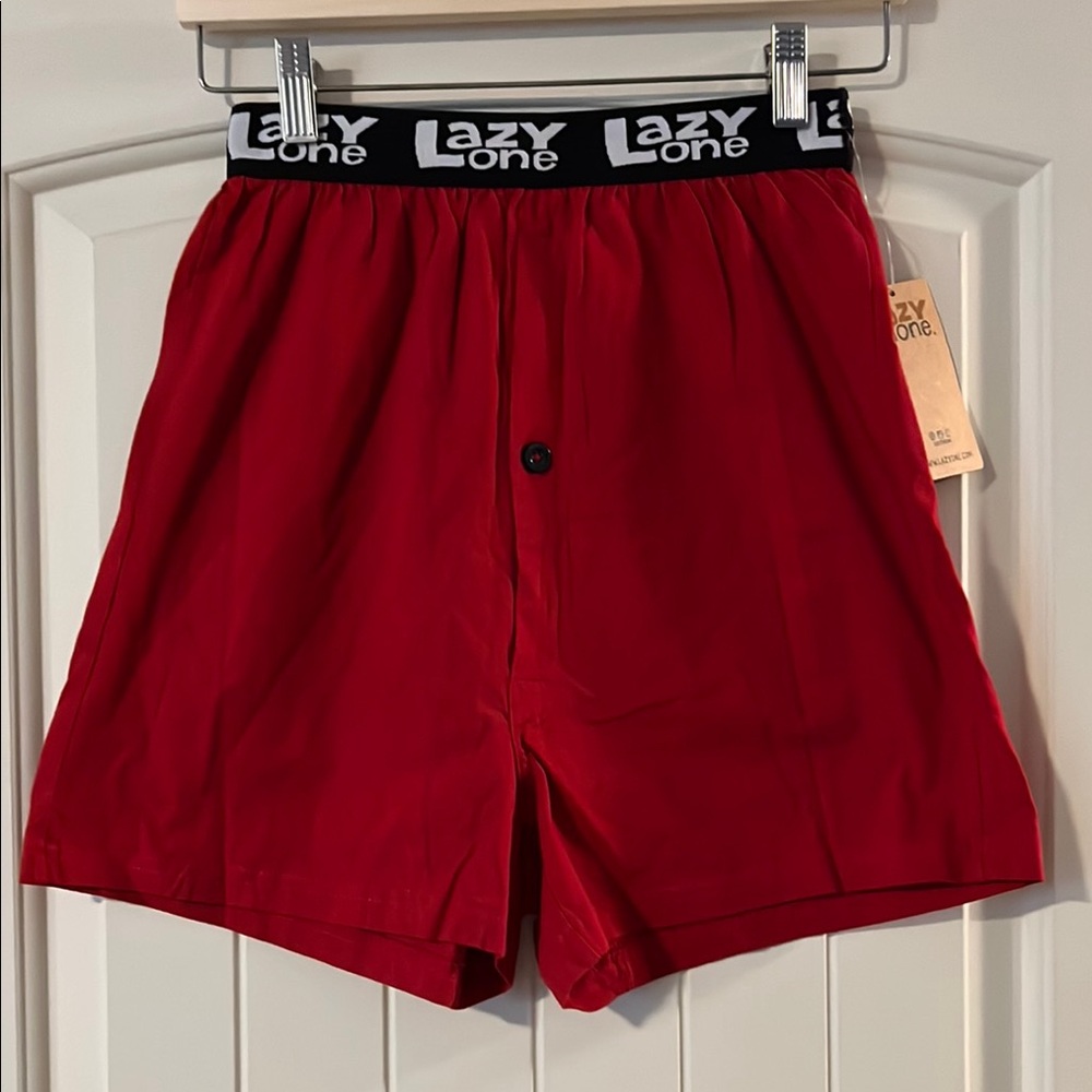 Lazy One Red Shorts Lightweight Relax Fit